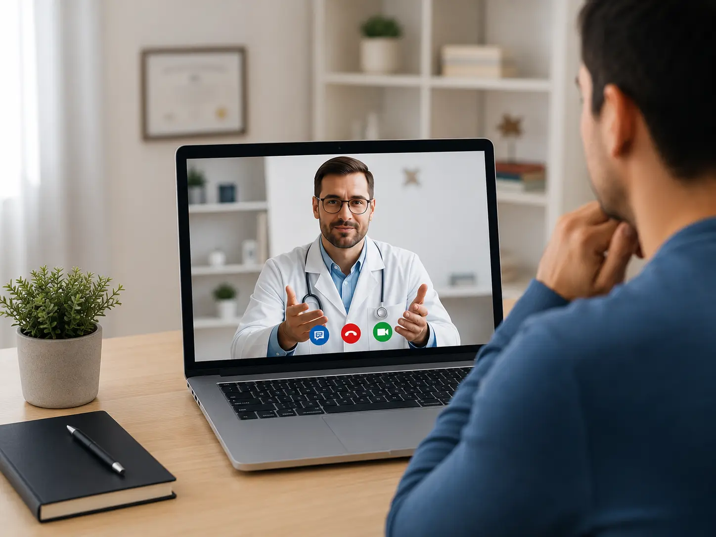 Médico em teleconsulta - Atendimento online